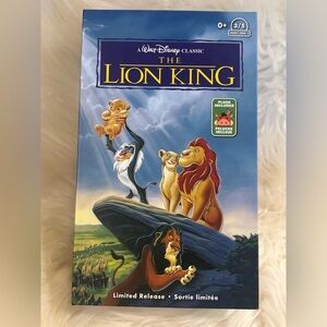 Disney Lion King Timon & Pumba VHS Box With Plush Toy LTD (not the video)